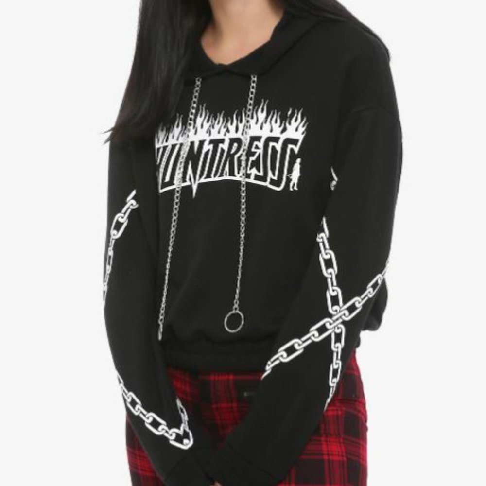 2/$15 Birds of Prey Huntress semi crop hoodie - Picture 4 of 4